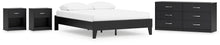 Load image into Gallery viewer, Finch Queen Platform Bed with Dresser and 2 Nightstands
