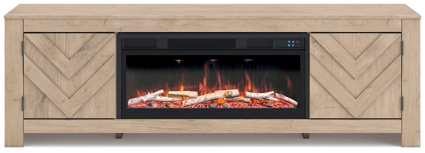 Cayboni 71" TV Stand with Electric Fireplace