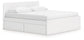 Onita King Panel Platform Bed with 2 Side Storage