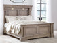 Blairhurst California King Panel Bed with Mirrored Dresser, Chest and Nightstand