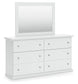 Bostwick Shoals Full Panel Bed with Mirrored Dresser