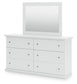 Bostwick Shoals Full Panel Bed with Mirrored Dresser, Chest and Nightstand