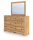 Aleaport Queen Panel Bed with Mirrored Dresser and Nightstand