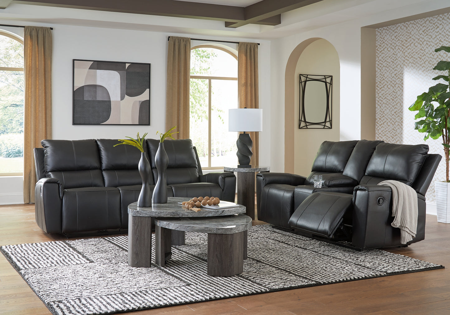 Glossmore Sofa and Loveseat