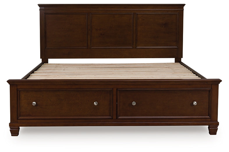 Danabrin King Panel Storage Bed, Dresser, Mirror and Nightstand