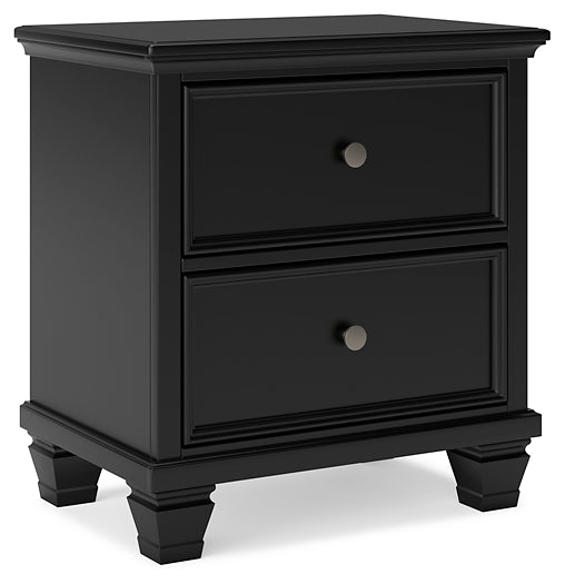 Lanolee California King Panel Storage Bed, Dresser, Mirror and Nightstand