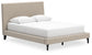 Cielden Queen Upholstered Bed with Roll Slats, Dresser, Mirror, Chest and Nightstand