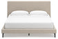Cielden King Upholstered Bed with Roll Slats, Dresser and Mirror