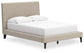 Cielden Full Upholstered Bed with Roll Slats, Dresser, Mirror and Nightstand