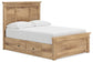 Makidern Full Panel Storage Bed