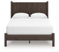 Pamytta Queen Panel Platform Bed, Dresser and Mirror