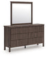 Pamytta Queen Panel Platform Bed, Dresser, Mirror and Nightstand