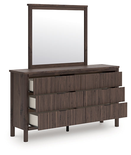 Pamytta King Panel Bed, Dresser and Mirror