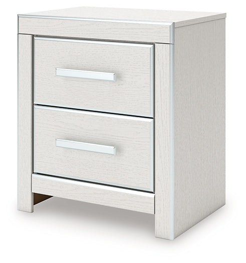 Zuraleus King Upholstered Panel Platform Storage Bed, Dresser, Mirror, Chest and Nightstand