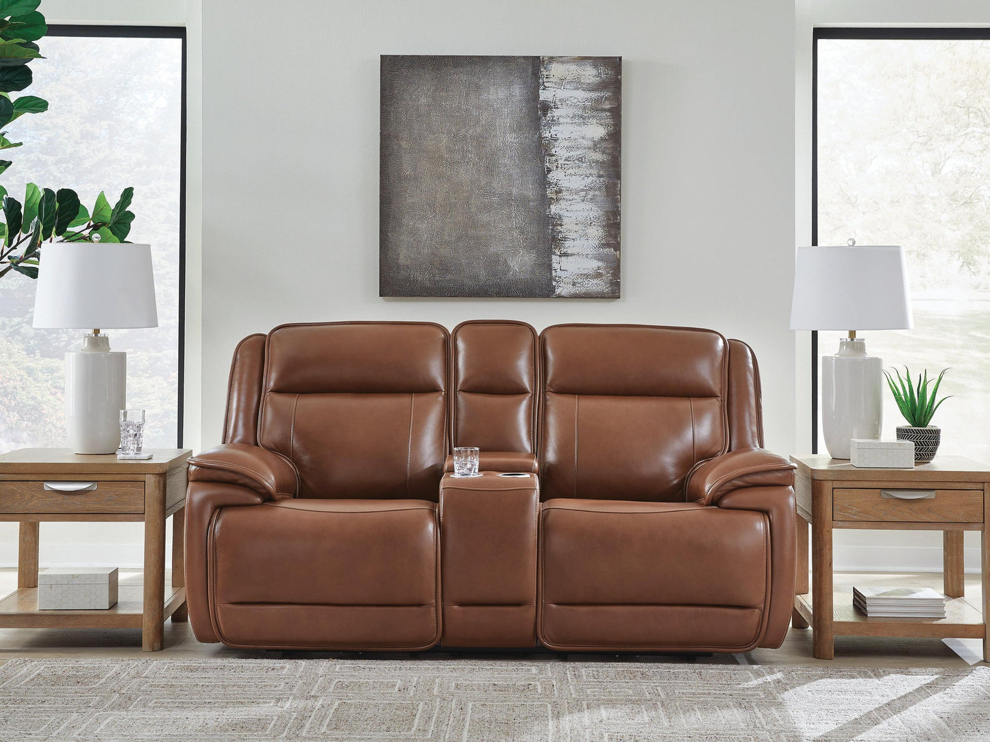 Healy Pier PWR REC Loveseat/CON/ADJ HDRST
