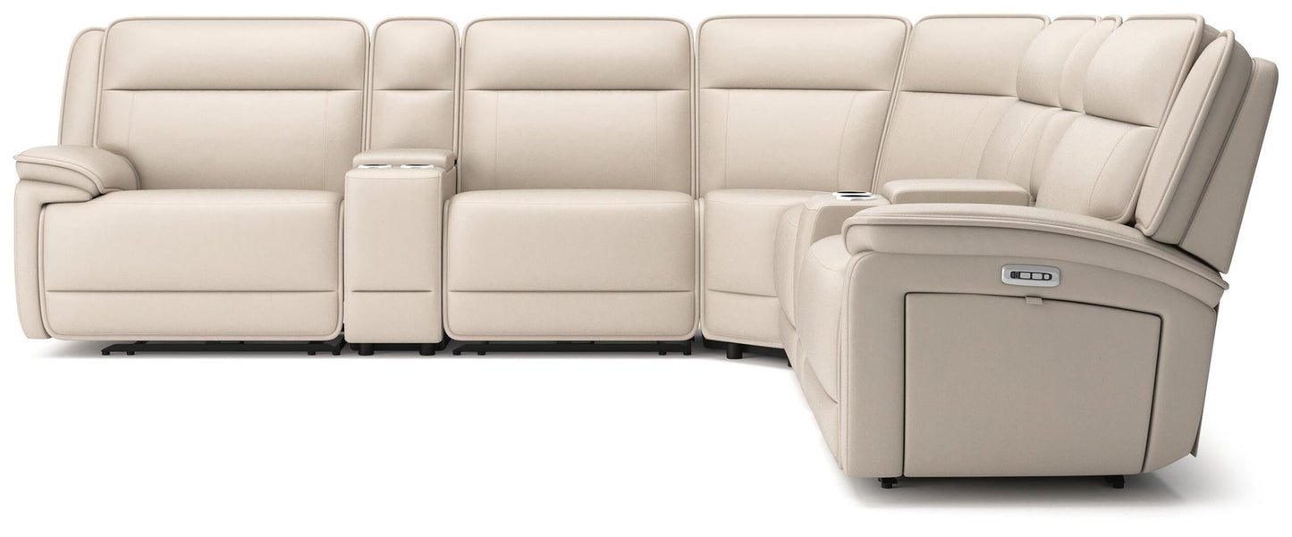 Double Deal 7-Piece Reclining Sectional with 2 Consoles