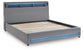 Verishaw King Upholstered Bed with Wireless Audio