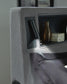Verishaw King Upholstered Bed with Wireless Audio