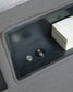 Verishaw King Upholstered Bed with Wireless Audio