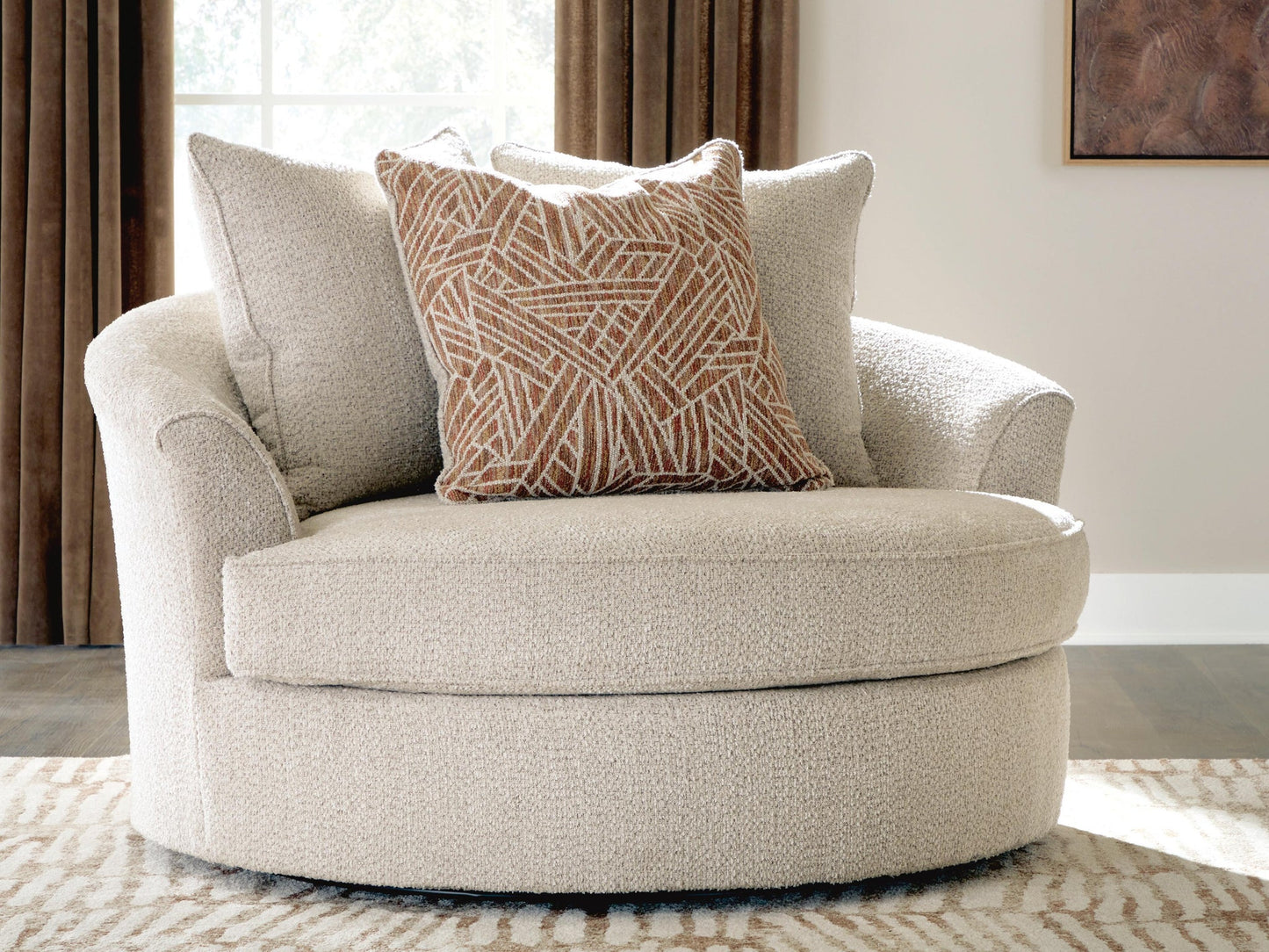 Steelwater Retreat Oversized Swivel Accent Chair