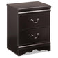 Huey Vineyard Full Sleigh Bed with Mirrored Dresser, Chest and Nightstand