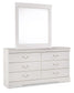 Anarasia Queen Sleigh Headboard, Dresser, Mirror, Chest and Nightstand