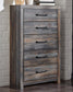 Drystan Full Panel Bed with 4 Storage Drawers, Dresser, Mirror, Chest and Nightstand