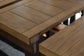Rylandeen Counter Height Dining Table and 6 Barstools