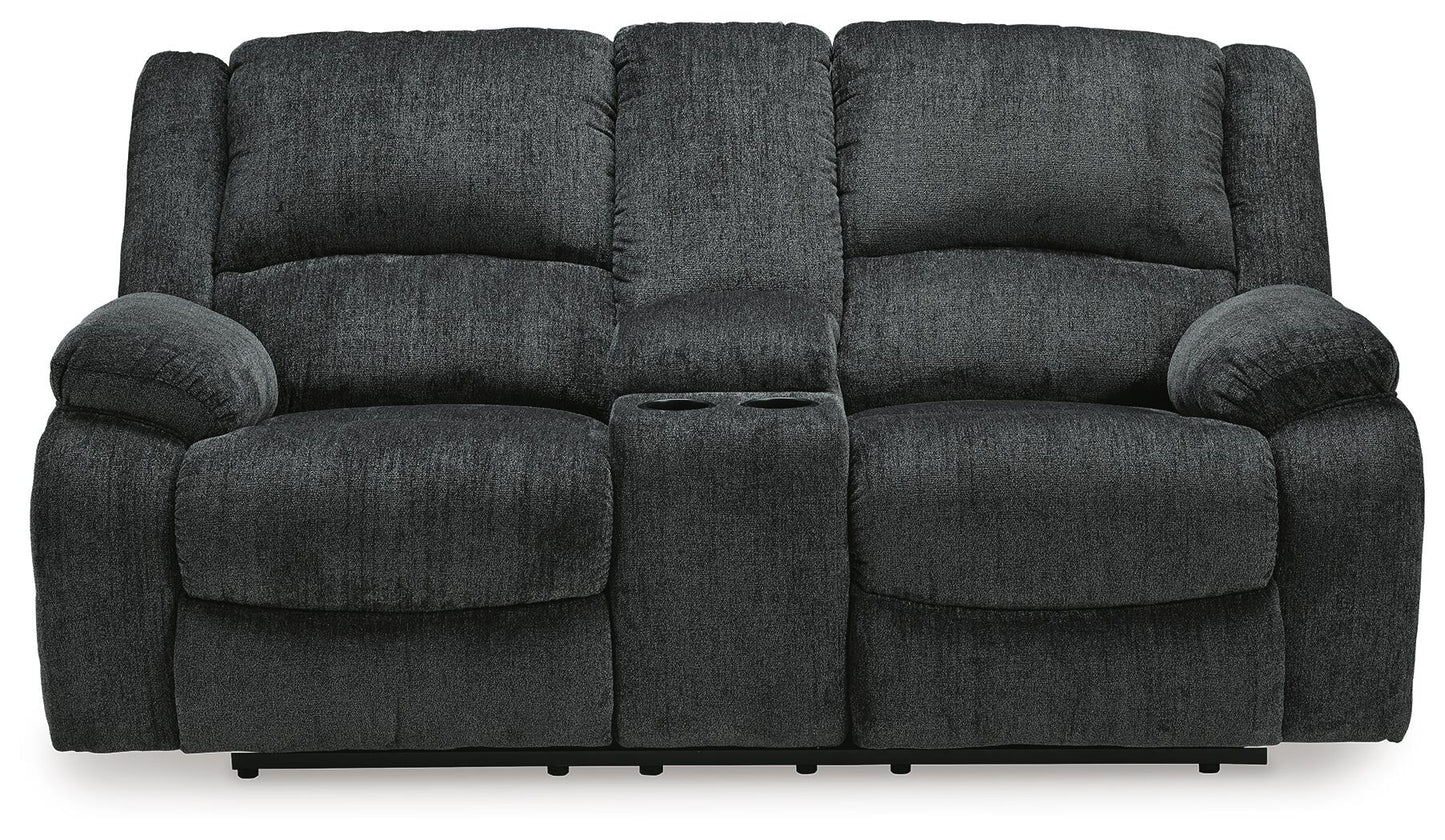 Draycoll DBL Rec Loveseat w/Console