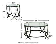Load image into Gallery viewer, Tarrin Occasional Table Set (3/CN)
