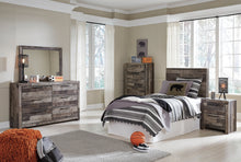 Load image into Gallery viewer, Derekson Twin Panel Headboard with Mirrored Dresser, Chest and Nightstand
