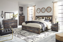 Load image into Gallery viewer, Drystan  Bookcase Bed With 2 Storage Drawers With Mirrored Dresser And 2 Nightstands
