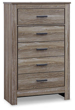 Load image into Gallery viewer, Zelen Queen/Full Panel Headboard with Mirrored Dresser, Chest and 2 Nightstands
