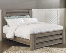 Load image into Gallery viewer, Zelen Queen Panel Bed with Mirrored Dresser
