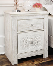Load image into Gallery viewer, Paxberry Twin Panel Bed with Nightstand
