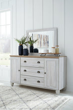 Load image into Gallery viewer, Haven Bay King Panel Bed with Mirrored Dresser, Chest and 2 Nightstands
