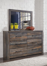 Load image into Gallery viewer, Drystan Full Bookcase Bed with 4 Storage Drawers with Mirrored Dresser and 2 Nightstands
