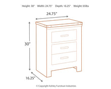 Load image into Gallery viewer, Trinell Two Drawer Night Stand
