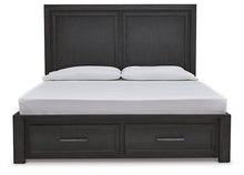 Load image into Gallery viewer, Foyland California King Panel Storage Bed with Mirrored Dresser, Chest and Nightstand
