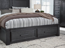 Load image into Gallery viewer, Foyland California King Panel Storage Bed with Mirrored Dresser, Chest and Nightstand
