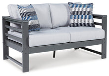 Load image into Gallery viewer, Amora Outdoor Sofa and Loveseat with Coffee Table and 2 End Tables
