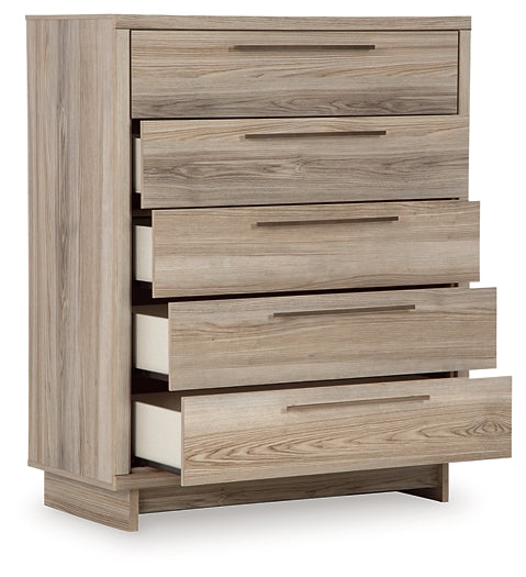 Hasbrick Five Drawer Wide Chest