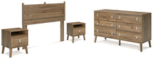Load image into Gallery viewer, Aprilyn Full Panel Headboard with Dresser and 2 Nightstands

