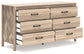 Battelle Six Drawer Dresser