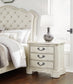 Arlendyne California King Upholstered Bed with Mirrored Dresser, Chest and 2 Nightstands