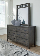 Load image into Gallery viewer, Montillan California King Panel Bed with Mirrored Dresser
