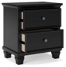 Load image into Gallery viewer, Lanolee Full Panel Bed with Mirrored Dresser and Nightstand

