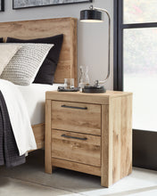 Load image into Gallery viewer, Hyanna King Panel Headboard with Mirrored Dresser and 2 Nightstands
