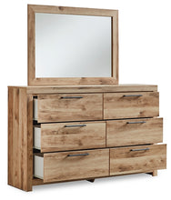 Load image into Gallery viewer, Hyanna Full Panel Headboard with Mirrored Dresser and Nightstand
