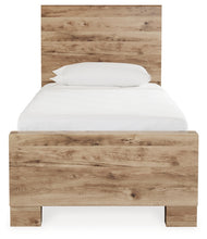 Load image into Gallery viewer, Hyanna Twin Panel Bed with Storage with Mirrored Dresser and 2 Nightstands
